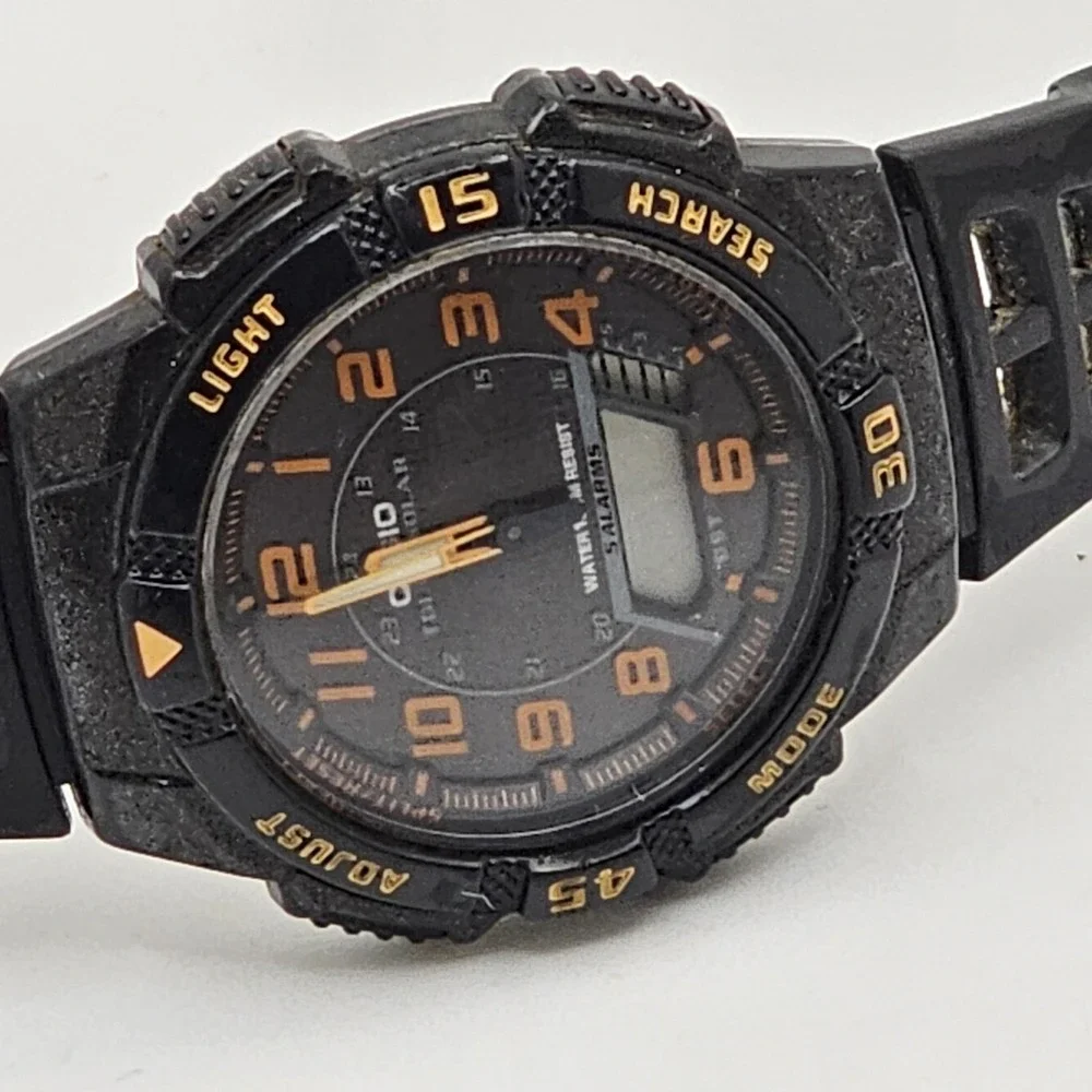 Casio AQ-S800W Ana-Digi Solar Watch 10 ATM Waterproof Used